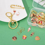 DIY Afternoon Tea Jewelry Set Making Kit - 7 Styles Pendants, Brooch, Clasp