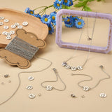 DIY Alphabet Link Bracelet Kit Stainless Steel Chains Titanium Letter Links