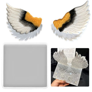 Angel Wings Coaster Epoxy Resin Mold Cup Mat Silicone Mould