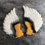 Angel Wings Coaster Epoxy Resin Mold Cup Mat Silicone Mould