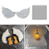 Angel Wings Coaster Epoxy Resin Mold Cup Mat Silicone Mould