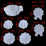 Animal Sheep Coaster Silicone Mold Set for DIY Resin Casting
