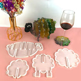 Animal Sheep Coaster Silicone Mold Set for DIY Resin Casting