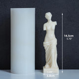 DIY Body Candle Crystal Epoxy Resin Mold Fragrance Goddess Wax Silicone Mould