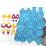 DIY Art Crafts Ear Studs Casting Mold Earrings Silicone Mold