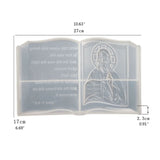 DIY 3D Bible Culture Relief Book Silicone Mold Mixed Style