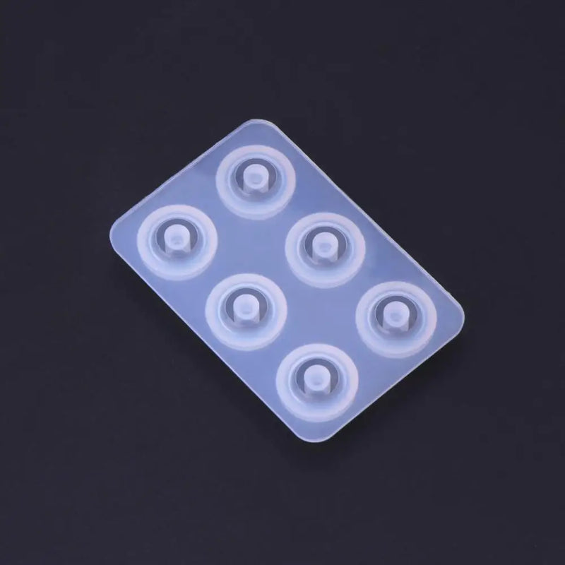DIY Silicone Beads Mold Round Rhombus with Hole DIY Tool Molds
