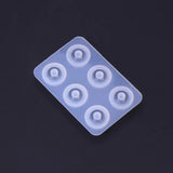 DIY Silicone Beads Mold Round Rhombus with Hole DIY Tool Molds