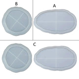 Resin Ashtray Tray Epoxy Mold Silicone Mould DIY Jewelry Plate Dish Casting