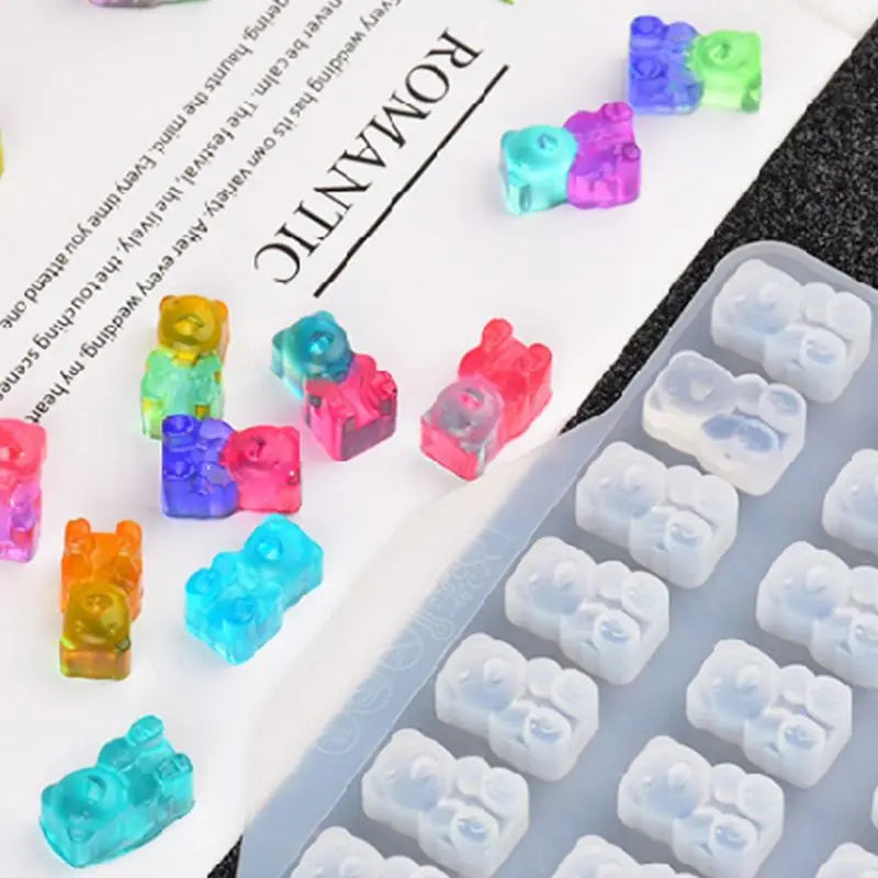 Assorted Silicone Bears Mold For Epoxy Resin Crafts