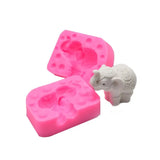 3D Elephant Fondant Chocolate Cake Silicone Mold