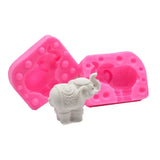 Elephant Model Silicone Mold for Baking and Cake Decoration