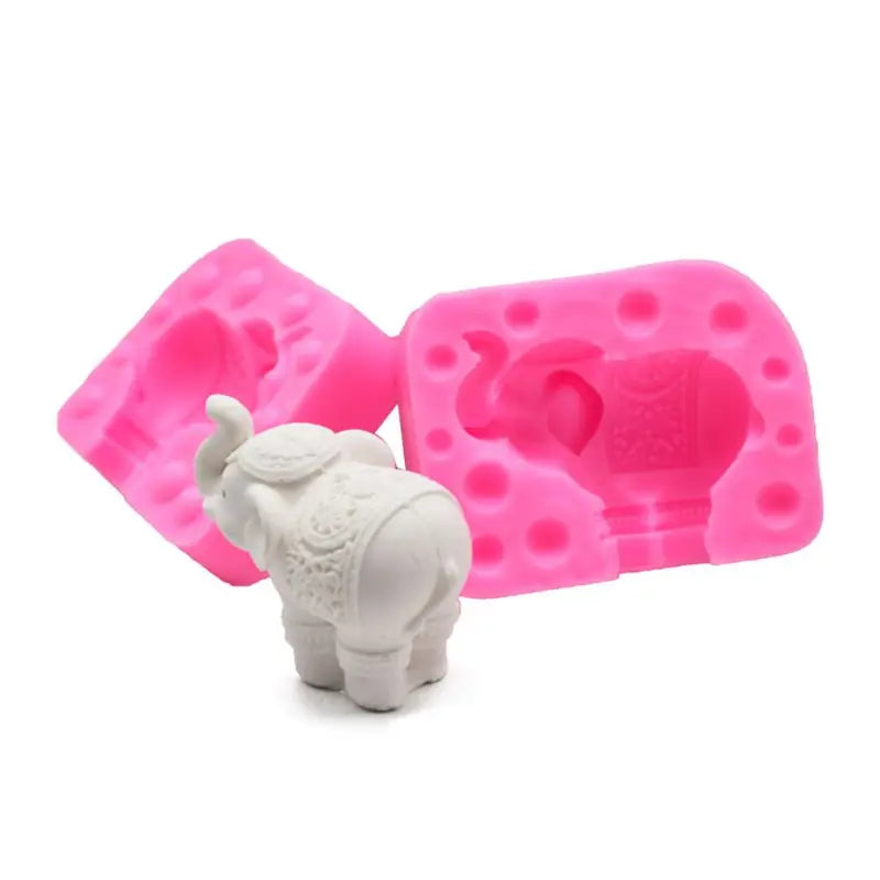 Elephant Model Silicone Mold for Baking and Cake Decoration