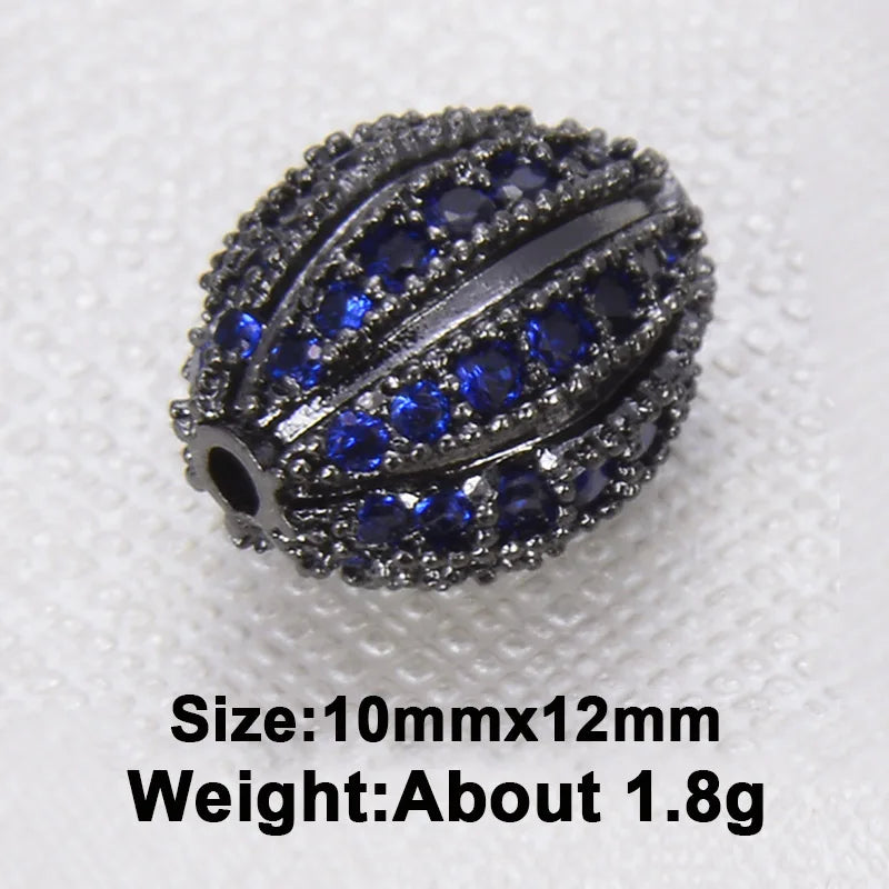 DIY Football Charms Colorful Beads Bracelet Necklace Handicraft Items