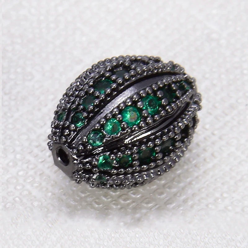 DIY Football Charms Colorful Beads Bracelet Necklace Handicraft Items