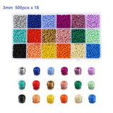 Glass Beads Set 3mm 9000pcs Charm Bead DIY Jewelry