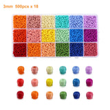 Glass Beads Set 3mm 9000pcs Charm Bead DIY Jewelry