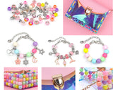 DIY Beaded Bracelet Kit Acrylic Beads Charms Girls Bracelet