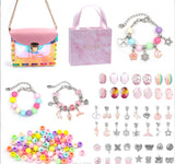 DIY Beaded Bracelet Kit Acrylic Beads Charms Girls Bracelet