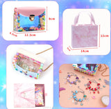 DIY Beaded Bracelet Kit Acrylic Beads Charms Girls Bracelet