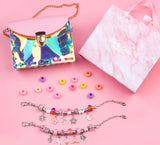 DIY Beaded Bracelet Kit Acrylic Beads Charms Girls Bracelet