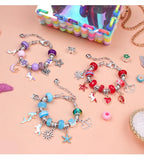 DIY Beaded Bracelet Kit Acrylic Beads Charms Girls Bracelet