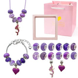 DIY Beaded Bracelet Kit for Girls Acrylic Beads Charms Necklace Finding