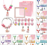 DIY Beaded Bracelet Kit for Girls Acrylic Beads Charms Necklace Finding