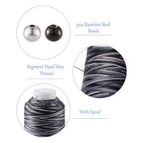 DIY Beaded Bracelet Making Kit with Stainless Steel Beads