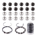 DIY Beaded Bracelet Making Kit with Stainless Steel Beads