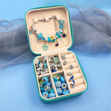 Girls Beaded Bracelet Set with Storage Box Acrylic Beads DIY Jewelry Making Kit