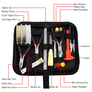 DIY Beading Tools Rings Pliers Portable Repair Kit