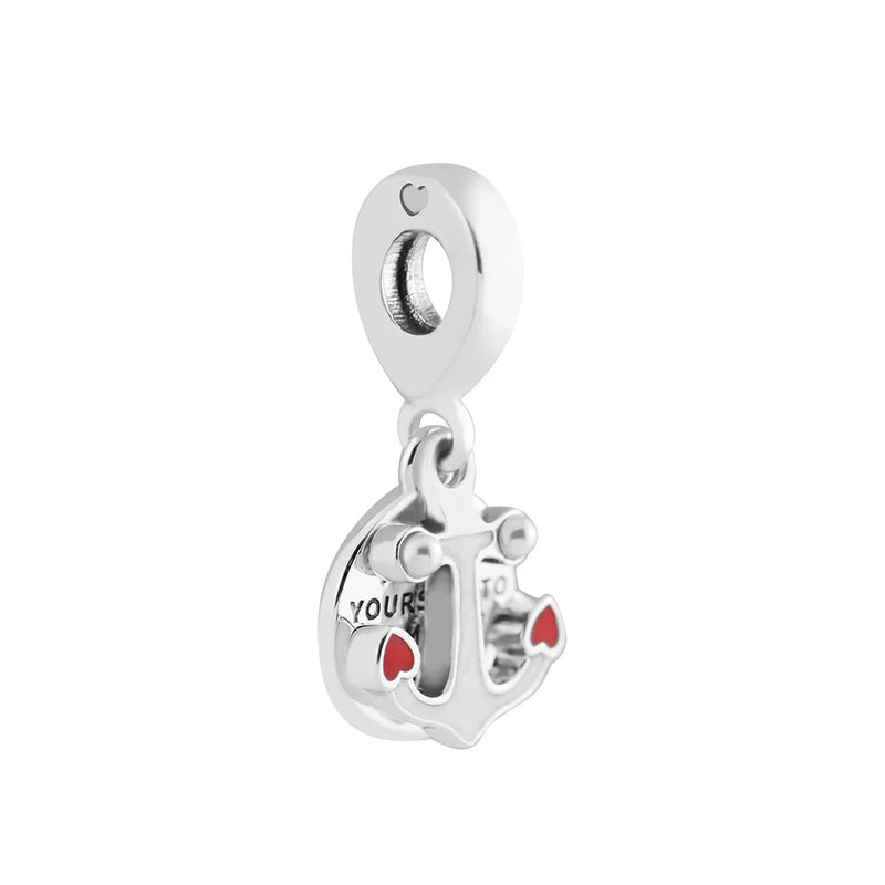 Sterling Silver Anchor of Love Charm for Bracelets