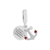 Sterling Silver Anchor of Love Charm for Bracelets