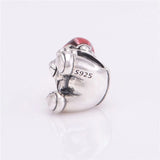 DIY Beads Christmas Bear Charm Fits Silver Bracelets For Woman