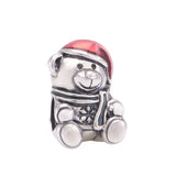 DIY Beads Christmas Bear Charm Fits Silver Bracelets For Woman