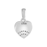 Sterling Silver DIY Beads Fan Love Necklace Pendant