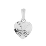 Sterling Silver DIY Beads Fan Love Necklace Pendant