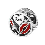 DIY Beads Glamour Kiss Charm Hot Jewelry Fits Charms 925 Silver Bracelets