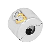 DIY Beads Hearts Aglow Clip Hot Jewelry Fits Charms 925 Silver Bracelets Beads