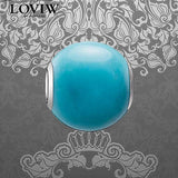 Howlite Charm Bead Silver-Plate Jewelry Gift For Women