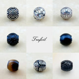 Long Life Cross of Life Scarab Tiger Eye Charm Fashion Silver Jewelry