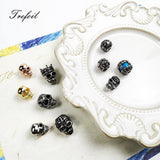 DIY Maori Skulls Beads 925 Silver Jewelry Punk Gift For Women Men