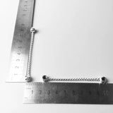 DIY Beads Safety Chain Classic Silver Jewelry Gift For Women Men Boy Girl