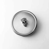 925 Sterling Silver Skull King Bead Charm