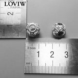DIY Beads Spider Charm 5mm Hole Silver-Plate Jewelry Gift For Women