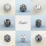 DIY Beads Starfish Dolphin Butterfly Feather Knot Silver Jewelry Gift Women Men
