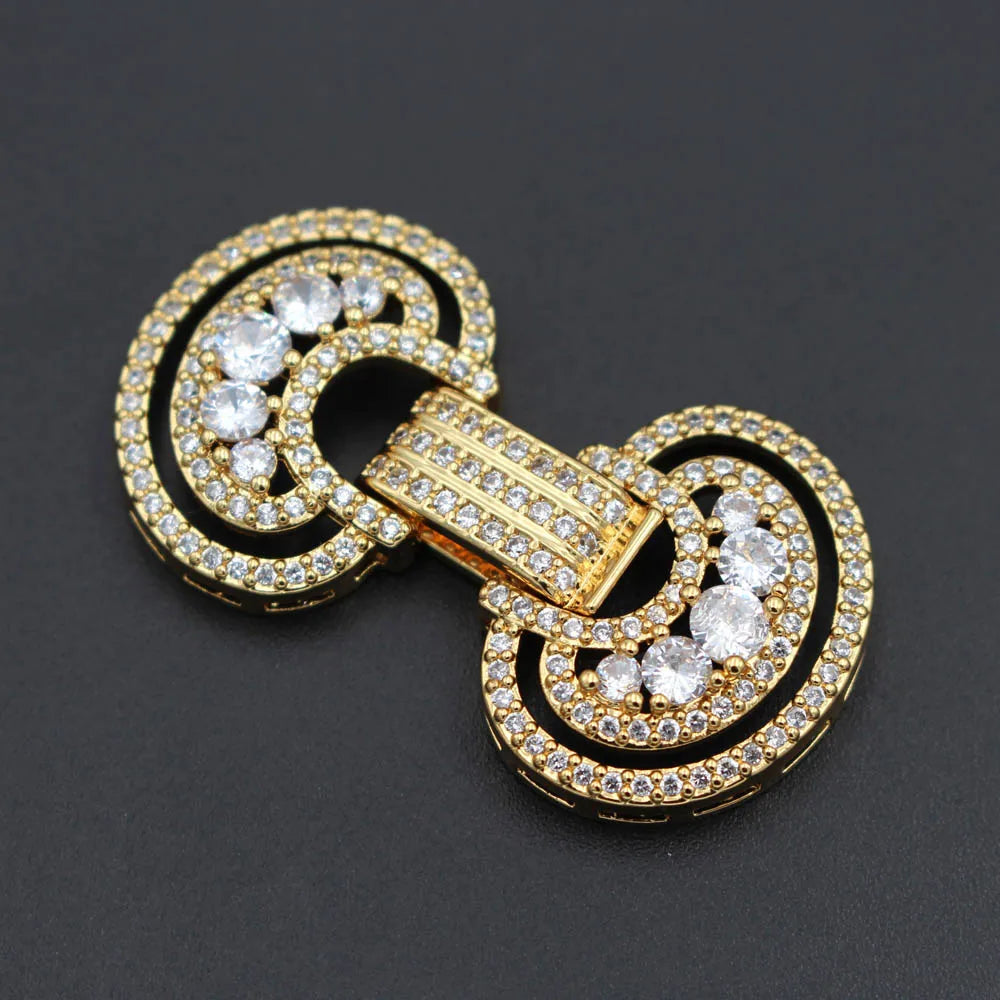DIY Beadwork Jewelry Findings Supplies - Silver Fastener Closure Clasps