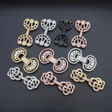 DIY Beadwork Jewelry Findings Supplies - Silver Fastener Closure Clasps