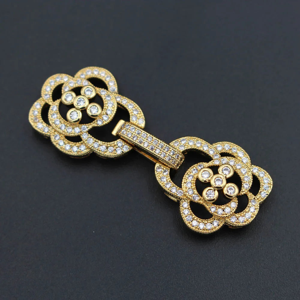 DIY Beadwork Jewelry Findings Supplies - Silver Fastener Closure Clasps